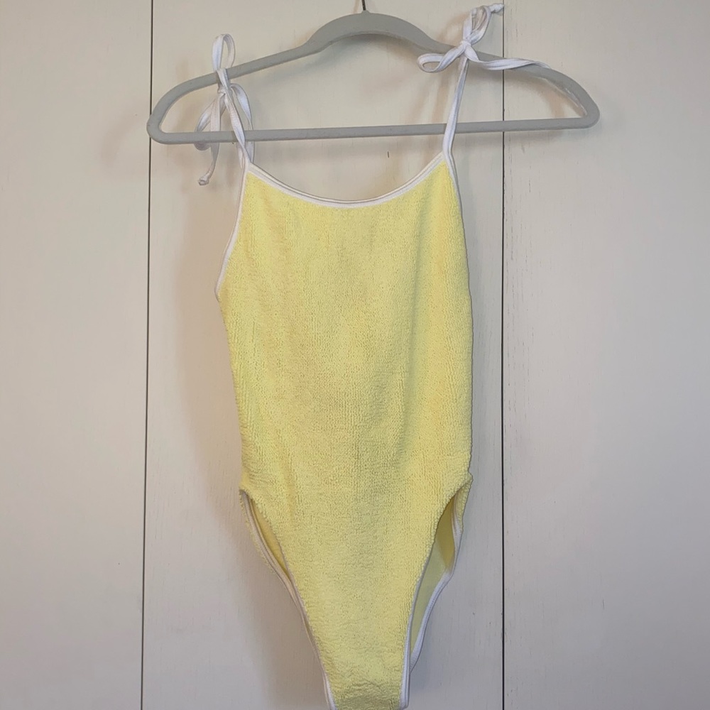 NWT Hunza G Yellow One Piece